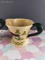 Vintage Metlox Poppytrail Homestead Provincial Sugar Bowl w/Lid + Creamer Dish Set, CLEAN