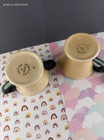 Vintage Metlox Poppytrail Homestead Provincial Sugar Bowl w/Lid + Creamer Dish Set, CLEAN