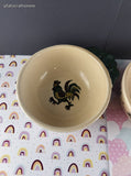 Vintage Metlox Poppytrail Homestead Provincial Individual Open Soup Server Bowls Set/2, CLEAN