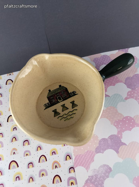 Vintage Metlox Poppytrail Homestead Provincial Gravy Boat Dish w/Handle, CLEAN