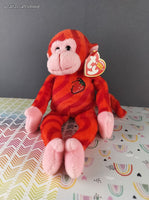 2009 TY Beanie Baby, Walgreens Exclusive - Twirly (Twizzlers) Strawberry Red Monkey - June 24, 2009