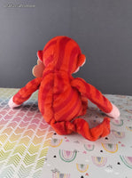 2009 TY Beanie Baby, Walgreens Exclusive - Twirly (Twizzlers) Strawberry Red Monkey - June 24, 2009