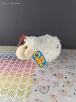 Vintage 2007 TY Beanie Baby - Woolsy, White Wooly Sheep *UNUSED CODE*