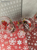 Vintage Coca-Cola Classic McCrory Stores Christmas Santa Claus Glass Tumblers Set/3