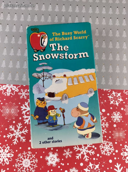 Vintage 1993 The Busy World of Richard Scarry: The Snowstorm VHS Tape
