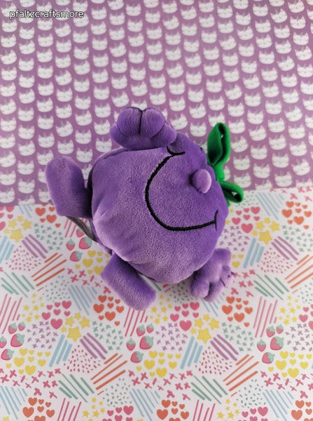 Vintage 1997 Little Miss Naughty Miniature Purple Beanbag Plush Toy
