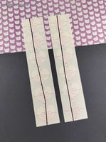 Vintage 1997 Mrs. Grossmans Pink Silver SHINY Hearts Sticker Sheets, Set/2