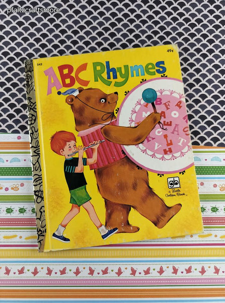 Vintage 1977 Little Golden Book: ABC Rhymes Hardcover