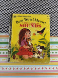 Vintage 1977 Little Golden Book: Bow Wow! Meow! A First Book of Sounds Hardcover