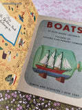 Vintage 1951 1st Printing Little Golden Book Boats, Hardcover