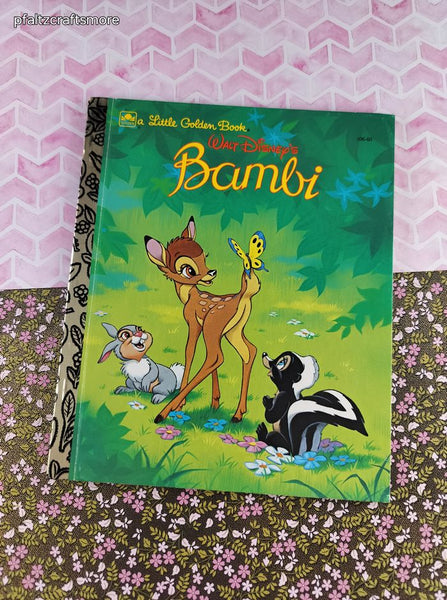 Vintage 1993 Little Golden Book: Walt Disney's Bambi Hardcover, Like New
