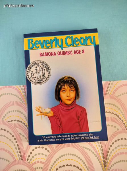 Vintage 1990's Ramona Quimby, Age 8 by Beverly Cleary Softcover, Like New