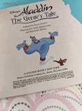 Vintage 1993 Disney's Aladdin the Genie's Tale Golden Books Softcover, Like New