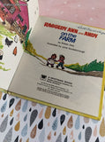 Vintage 1975 Tell-A-Tale Book, Raggedy Ann and Andy on the Farm Hardcover