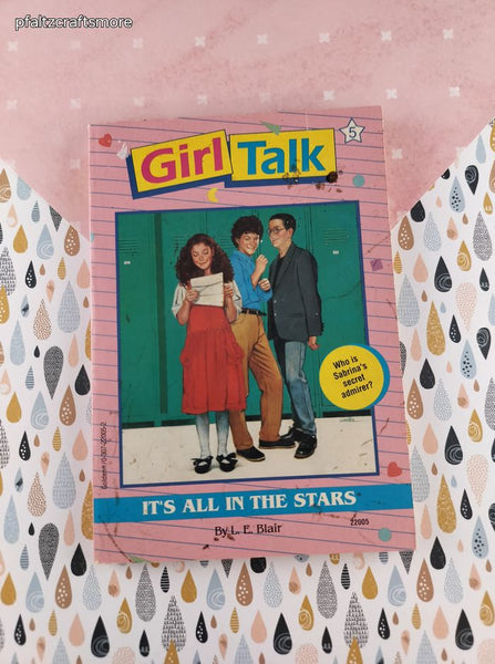 Vintage 1990 Girl Talk: It's All in the Stars by L.E. Blair Softcover