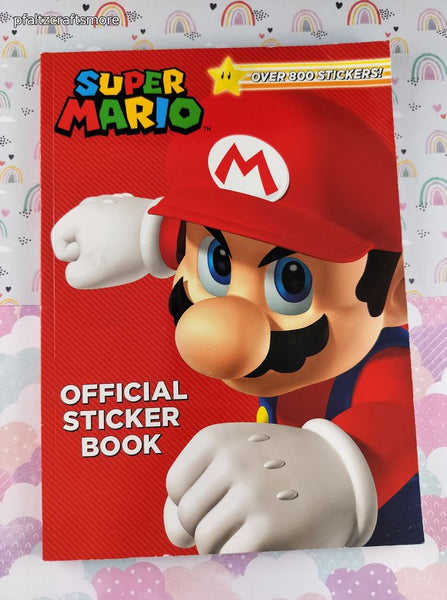2018 Nintendo Super Mario Official Sticker Book Softcover