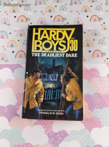 Vintage 1980's The Hardy Boys Case Files: The Deadliest Dare Softcover