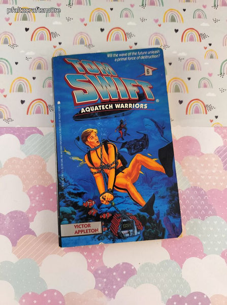 Vintage 1991 1st Printing Tom Swift: Aquatech Warriors by Victor Appleton Softcover