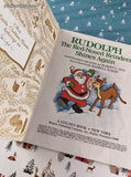 Vintage 1982 Little Golden Book "Rudolph the Red-Nosed Reindeer Shines Again" Hardcover