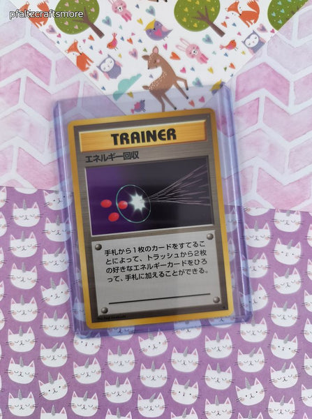 Vintage Uncommon (Japanese) - Energy Retrieval Base Set Pokemon Card - NM