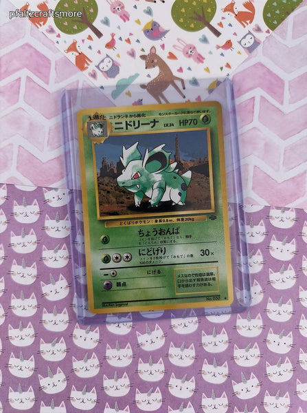 Vintage Uncommon (Japanese) - Nidorina Jungle Pokemon Card #030 - NM