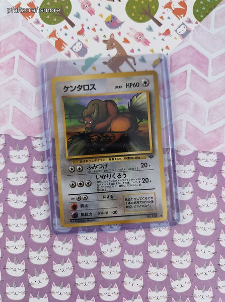 Vintage Uncommon (Japanese) - Tauros Jungle Pokemon Card #128 - NM