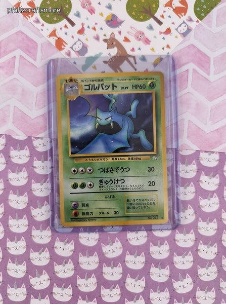 Vintage Uncommon (Japanese) - Golbat Fossil Pokemon Card #042 - NM