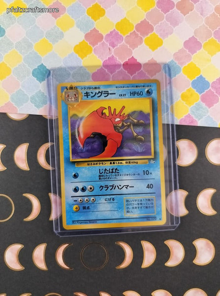 Vintage Uncommon (Japanese) - Kingler Fossil Pokemon Card #099 - NM