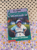 Vintage 1995 1st Printing R.L. Stine Goosebumps #33, The Horror at Camp Jellyjam Softcover