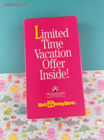 Vintage Walt Disney World for Families Delta Air Lines VHS Tape
