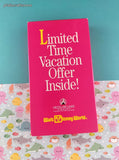 Vintage Walt Disney World for Families Delta Air Lines VHS Tape