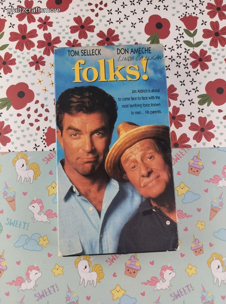 Vintage 1992 Folks! Tom Selleck Don Ameche VHS Tape