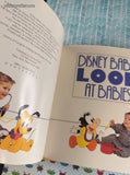 Vintage 1991 1st Printing Disney Babies Look at Babies Hardcover