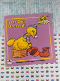 Vintage 1989 Sesame Street Big Bird BEEP Book Let's Get Dressed! Golden Softcover