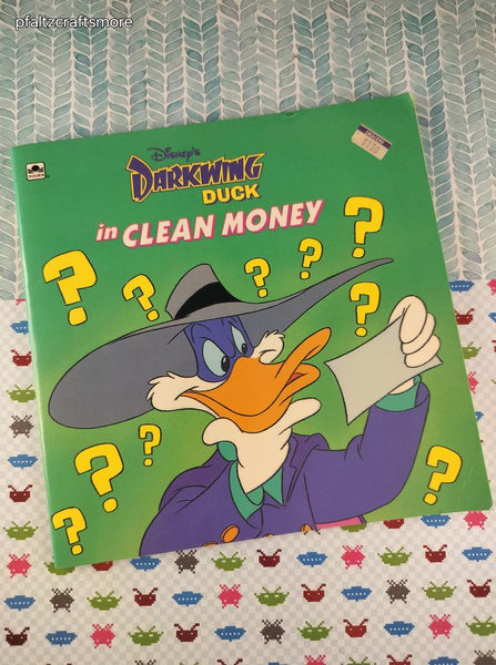 Vintage 1992 Disney's Darkwing Duck in Clean Money Golden Books Softcover