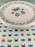 Corning Corelle Blue Hearts Bread & Butter Plates Set/5, 6.75"