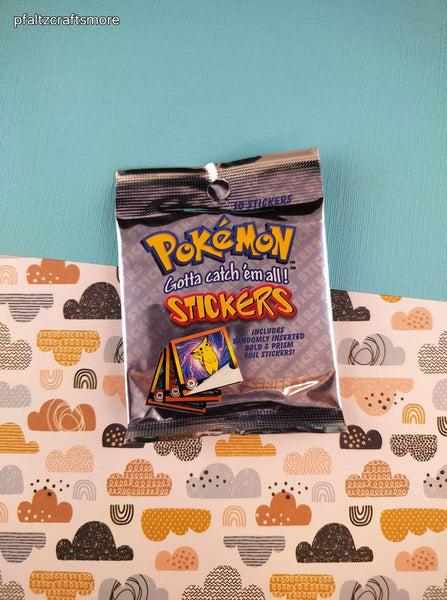 Vintage 1999 Pokemon Series 1 Artbox Sticker Pack of 10 Stickers, New & Unopened
