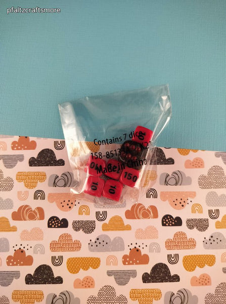 Pokemon TCG 7-Dice Set New in Packaging, Unused