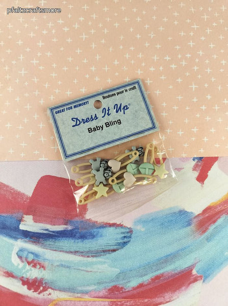 Dress It Up Notions Decorative Buttons "Baby Bling" NEW & SEALED