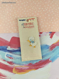 Wrights Fashionable Applique Cute White Duckling 3-Dimensional Applique Patch, New/Sealed