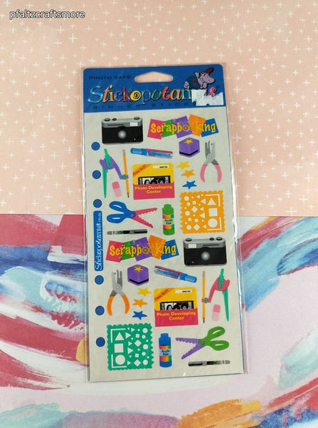 Vintage Stickopotamus Stickers, Scrapbooking, 1 Sheet New & Sealed