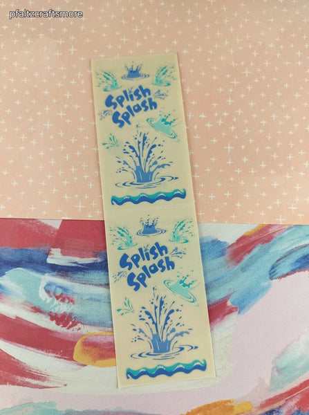 Vintage Frances Meyer Floral Topiary Stickers, 1 Sheets Unused
