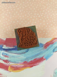 Vintage 1996 All Night Media Sanrio Spottie Dottie Two for Tea 924F Wooden Block/Rubber Stamp
