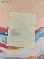 Vintage Hallmark Cards Floral Partial Sticker Sheet, Clean