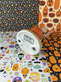 Vintage 1985 Denim Days by Homco Halloween Spooky Pumpkin Angel Figurine