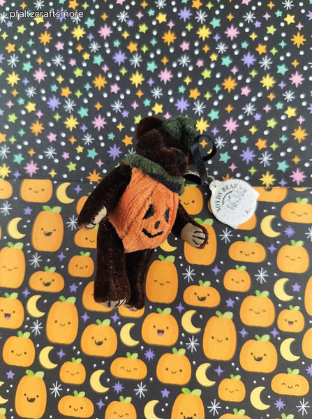 Vintage Halloween Boyd's Bears "Tricky F. Wuzzie" Miniature Teddy Bear Costume Ornament