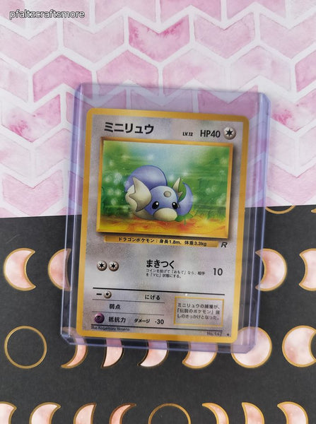 Vintage Common (Japanese) - Dratini Team Rocket Pokemon Card #147 - NM