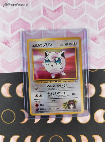 Vintage Common (Japanese) - Erika's Jigglypuff Gym Series Non-Holo Pokemon Card #039 - NM
