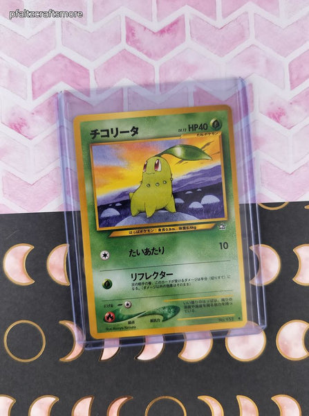 Vintage Common (Japanese) - Chikorita Neo Genesis Non-Holo Pokemon Card #152 - NM