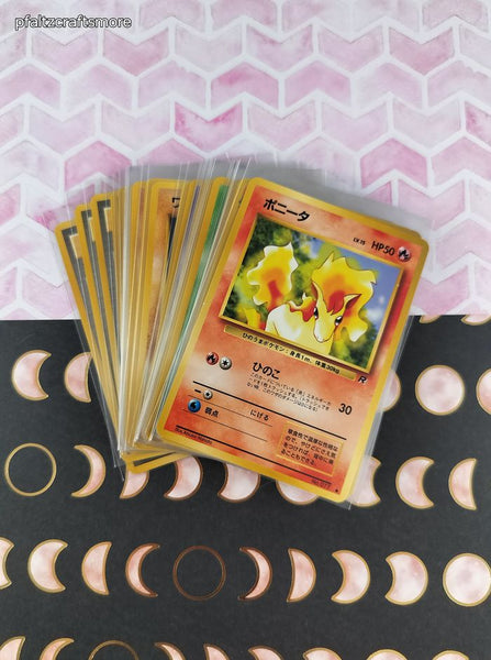Vintage 1990's Bulk (Japanese) Pokemon Card Lot, 29 Common Team Rocket WOTC Cards No Duplicates